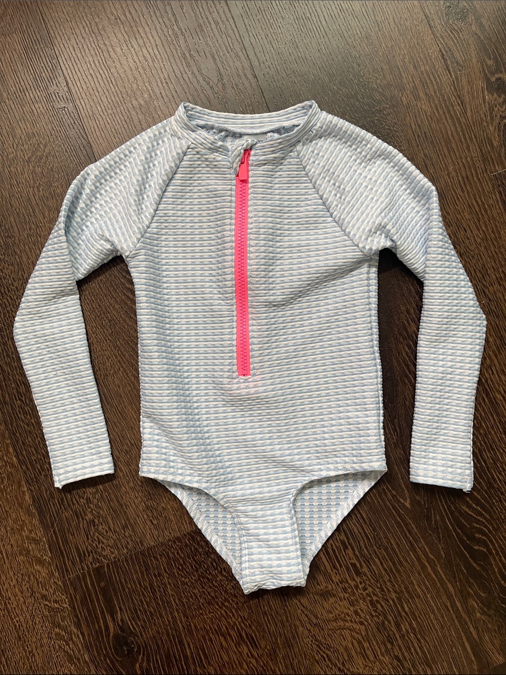Old Navy Zip-Front Rashguard One-Piece Swimsuit for Toddler Girls size 4t